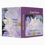 Beau livre d'invité de mariage ! Fleurs en pastel
