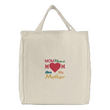 Beau sac fourre-tout brodé pour la maman