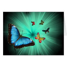 Beau voyage de papillon cartes