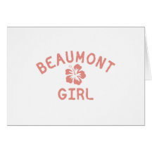 Beaumont CA Pink Girl Greeting Cards