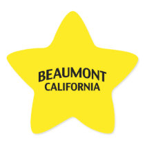 Beaumont California Star Stickers