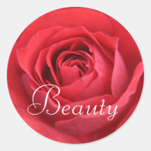 Beauté rouge autocollant