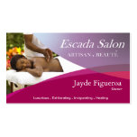 Beauté Salon Day Spa Massage Therapy Aromatherapy Business Card