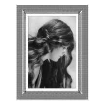 Beauté vintage - beauté classique - dans noir et l cartes postales