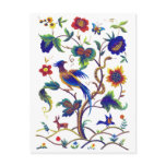 Beautful Jacobean Bird of Paradise Embroidery