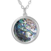 Beautiful abalone shell personalized necklace