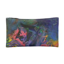 Beautiful abstract cosmetic bag
