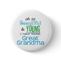 Beautiful and Young Great Grandma Button