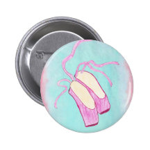Beautiful Ballet Shoes Button