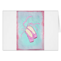 Beautiful Ballet Shoes Card