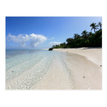 beautiful beach in Tonga Post Card