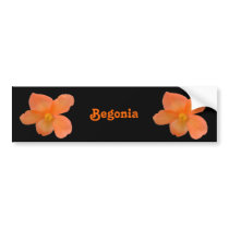 Beautiful Begonia Customizable Bumper Sticker