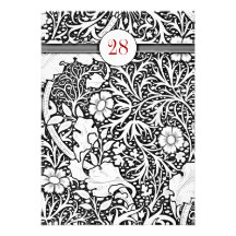 beautiful black and white damask birthday invites