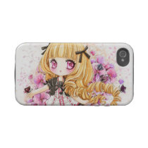 Beautiful blonde anime girl - Iphone4/4s Case Tough Iphone 4 Case