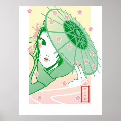 Beautiful Blossom poster by pandapad