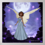 Beautiful Blue Angel Print