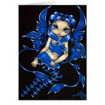 "Beautiful Blue Fairy" Greeting Card