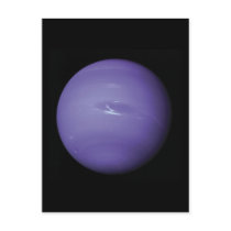 Beautiful blue Neptune, as seen from space, NASA Post Cards