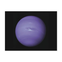 Beautiful blue Neptune, as seen from space, NASA Post Cards