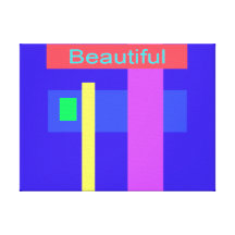 Beautiful Blue Stretched Canvas Prints
