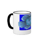 Beautiful Blue Tropical Oscar Fish Mug
