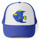 Beautiful Blue Tropical Parrot Fish Mesh Hats