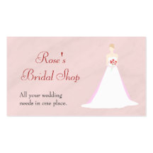 Beautiful Bride Wedding Business Card Templates