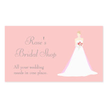 Beautiful Bride Wedding Business Cards