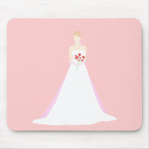 Beautiful Bride Wedding Mouse Pad