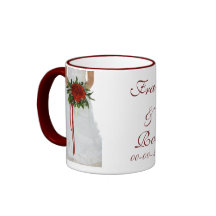 Beautiful Bride with Roses Wedding Design Mugs
