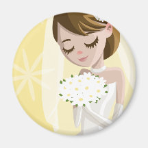 Beautiful Brides Refrigerator Magnets