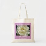Beautiful Bridesmaids tote bag gifts White Rose