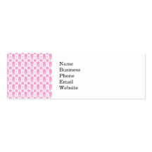 Beautiful Bright Pink Floral Scroll Pattern Business Card Templates