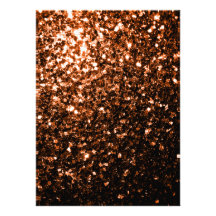 Beautiful Bronze Orange Brown glitters sparkles Custom Invites