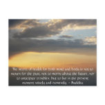Beautiful Buddhist Quote with inspirational photo Post Cards