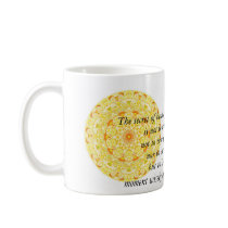 Beautiful Buddhist Quote with Vibrant Mandela Coffee Mug