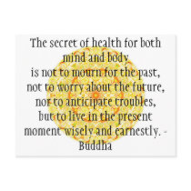 Beautiful Buddhist Quote with Vibrant Mandela Post Cards