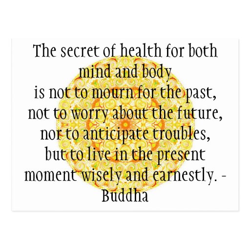 Beautiful Buddhist Quote with Vibrant Mandela Post Cards