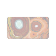 Beautiful Bull's eyes in Mexican agate Personalized Address Label