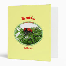 Beautiful But Deadly Cow Killer Wasp Vinyl Binders
