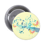 Beautiful Butterflies Pretty Blue Design Pinback Button