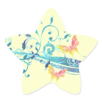 Beautiful Butterflies Pretty Blue Design
