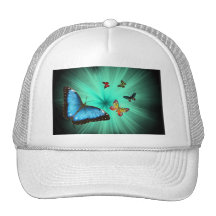Beautiful Butterfly Journey Mesh Hat