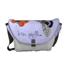 Beautiful Butterfly Messanger Bag Commuter Bag