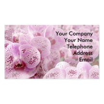 Beautiful Butterfly Orchids Business Card Templates