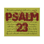 Beautiful canvas print with 23rd Psalm!