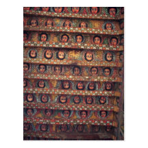 Beautiful Ceiling of Debre Birhan Selassie Church Post Card