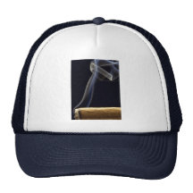 Beautiful Cigar with smoke Trucker Hat