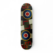 Beautiful Close-up of aircrafts, colourful marking Skateboard Deck