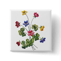 Beautiful Colourful Embroidered Wood Sorrel